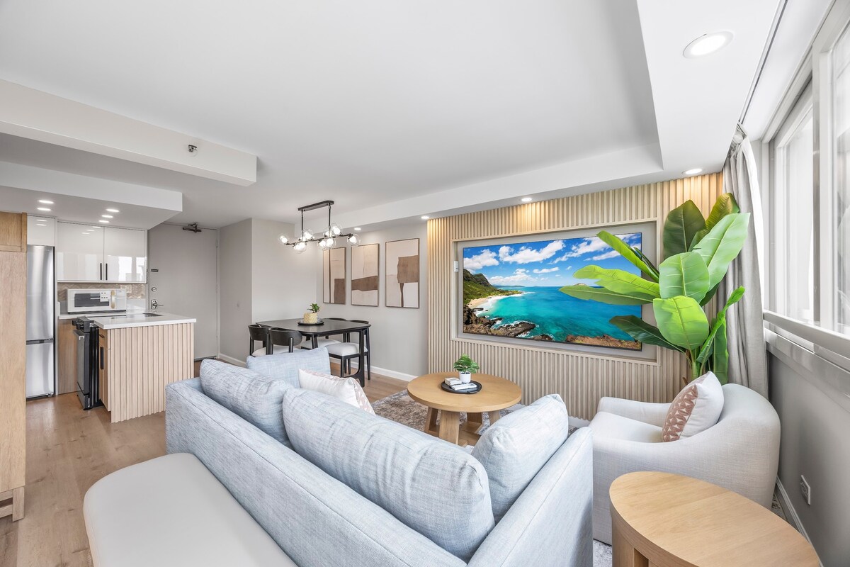 Stunning Tropical 1BR-Central Waikiki-Near Beach!