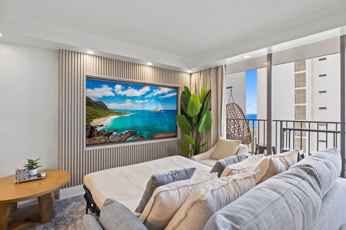 31F-Waikiki Banyan-1BR-Ocean & City Skyline Views