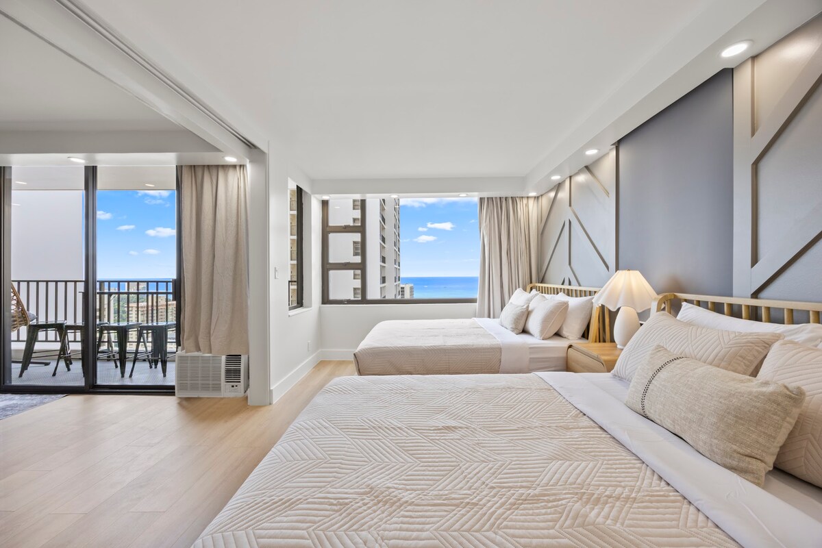 31F-Waikiki Banyan-1BR-Ocean & City Skyline Views