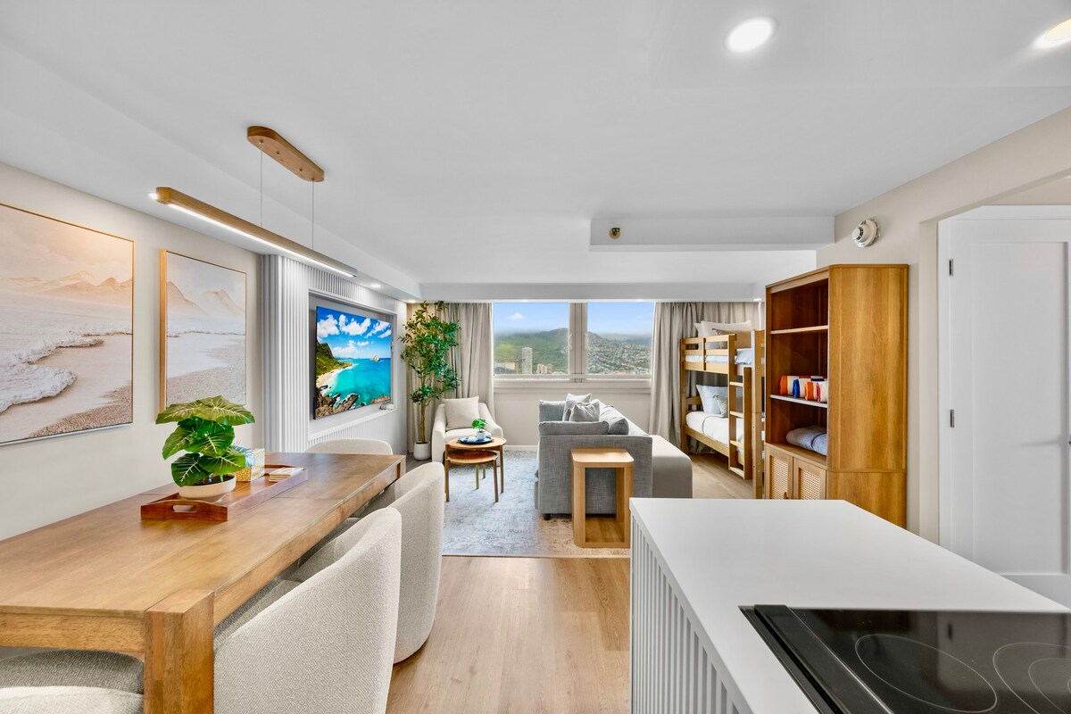 34F-Waikiki 1BR Retreat-Ocean & Diamond Head Views