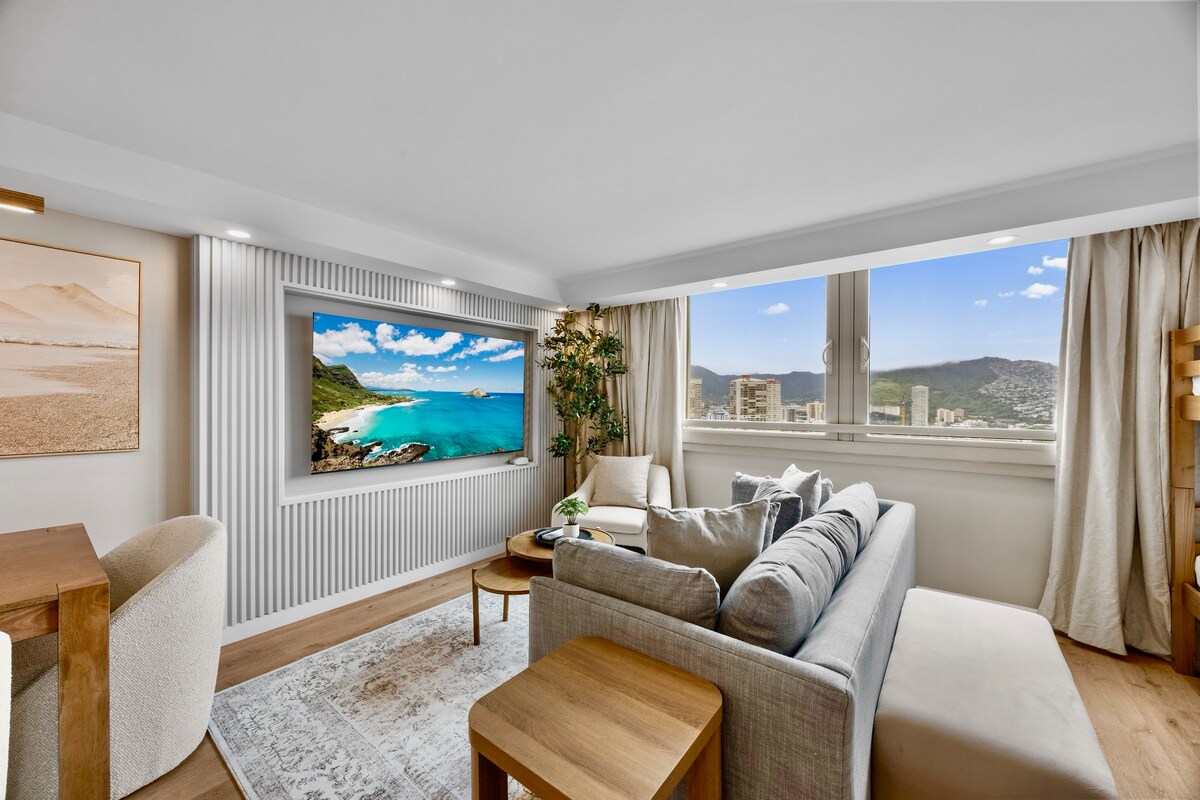 34F-Waikiki 1BR Retreat-Ocean & Diamond Head Views