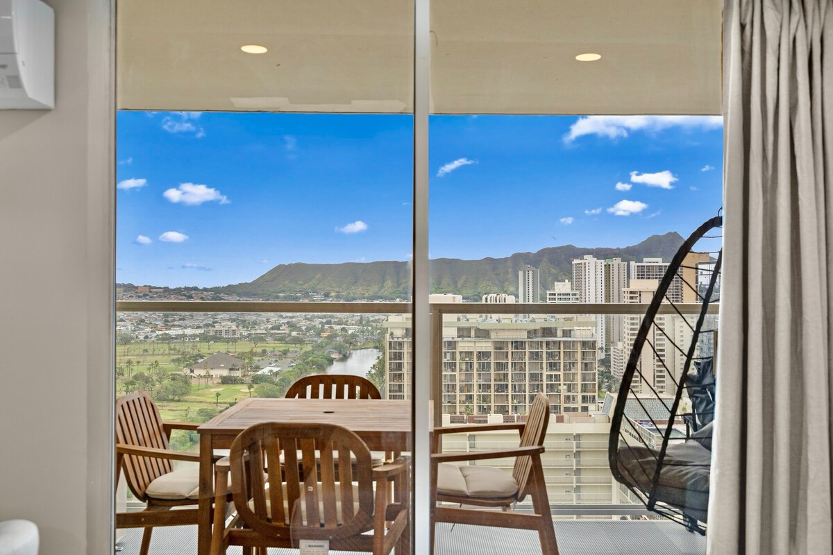 34F-Waikiki 1BR Retreat-Ocean & Diamond Head Views