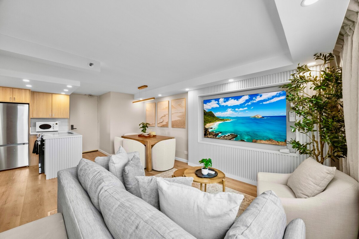 34F-Waikiki 1BR Retreat-Ocean & Diamond Head Views