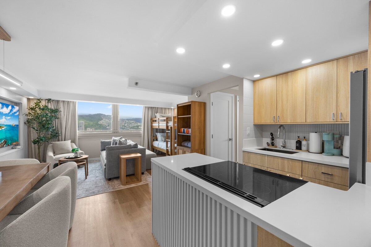 34F-Waikiki 1BR Retreat-Ocean & Diamond Head Views