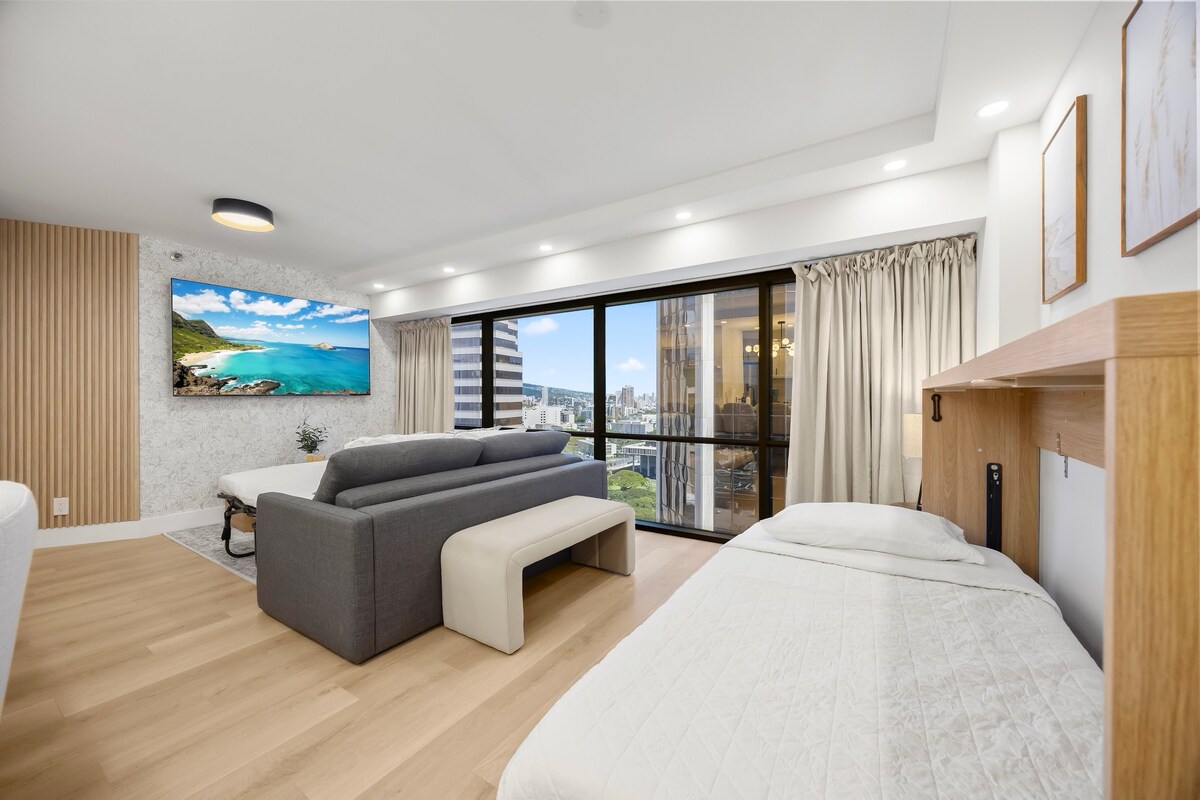 26F-Financial District-City View-1BR w/Parking