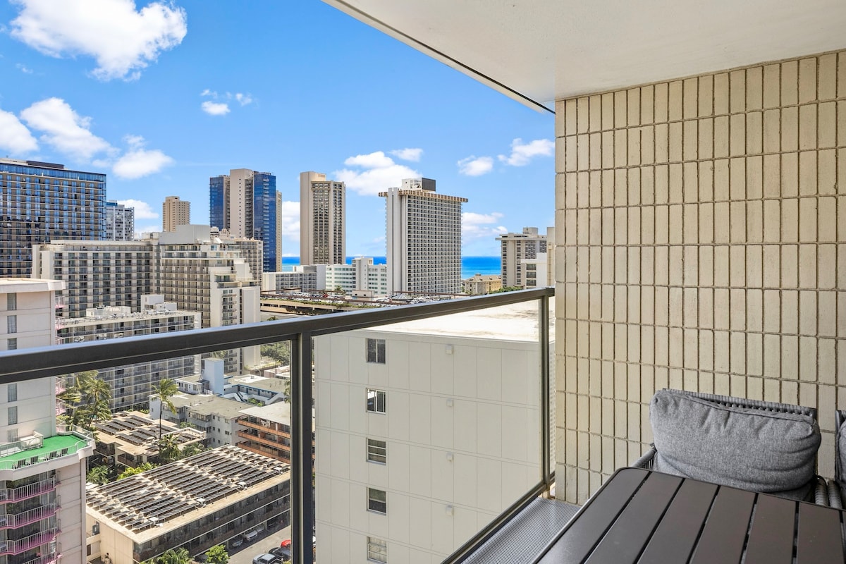 20F-Newly Remodeled Cozy Studio w/2Queens-Waikiki~