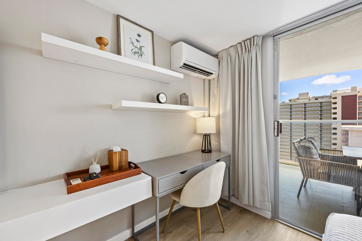 20F-Newly Remodeled Cozy Studio w/2Queens-Waikiki~