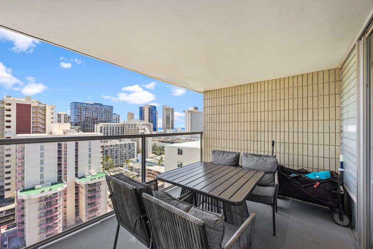 20F-Newly Remodeled Cozy Studio w/2Queens-Waikiki~