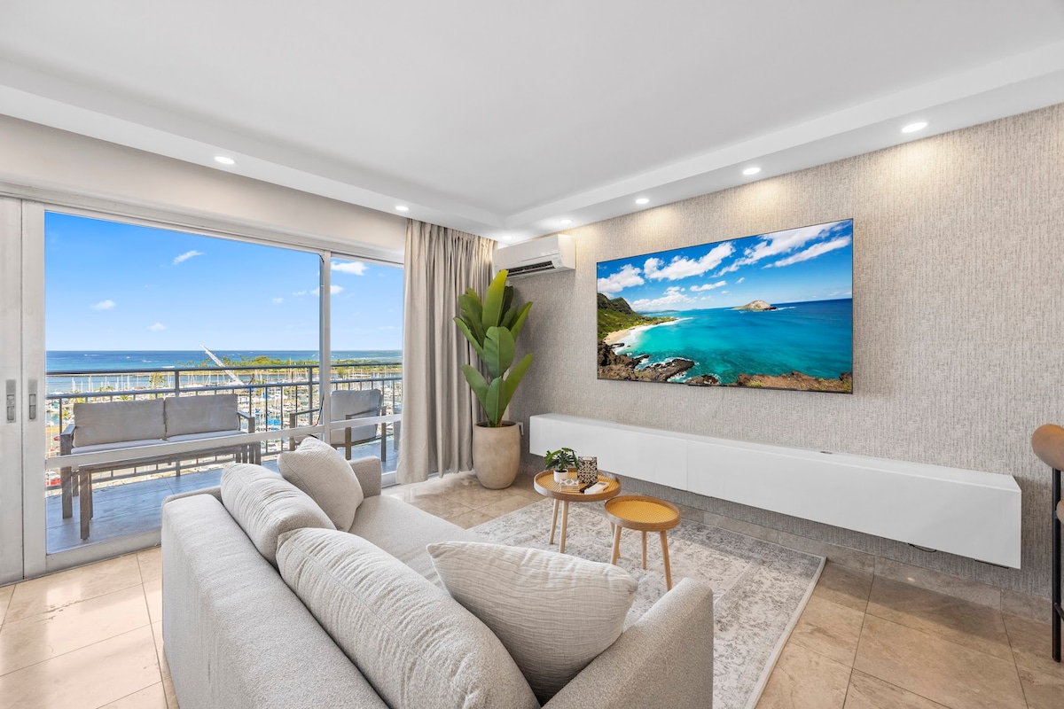 11F-Stunning Ocean View Condo-Ilikai Waikiki Beach