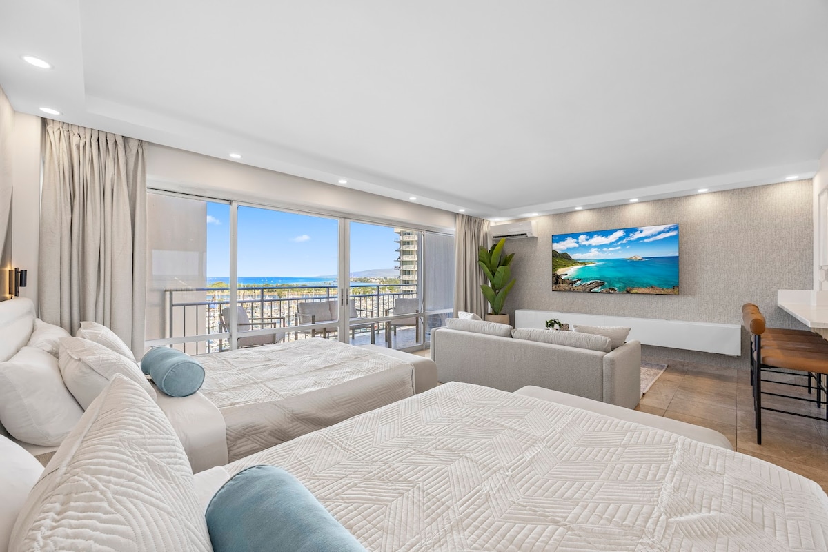 11F-Stunning Ocean View Condo-Ilikai Waikiki Beach