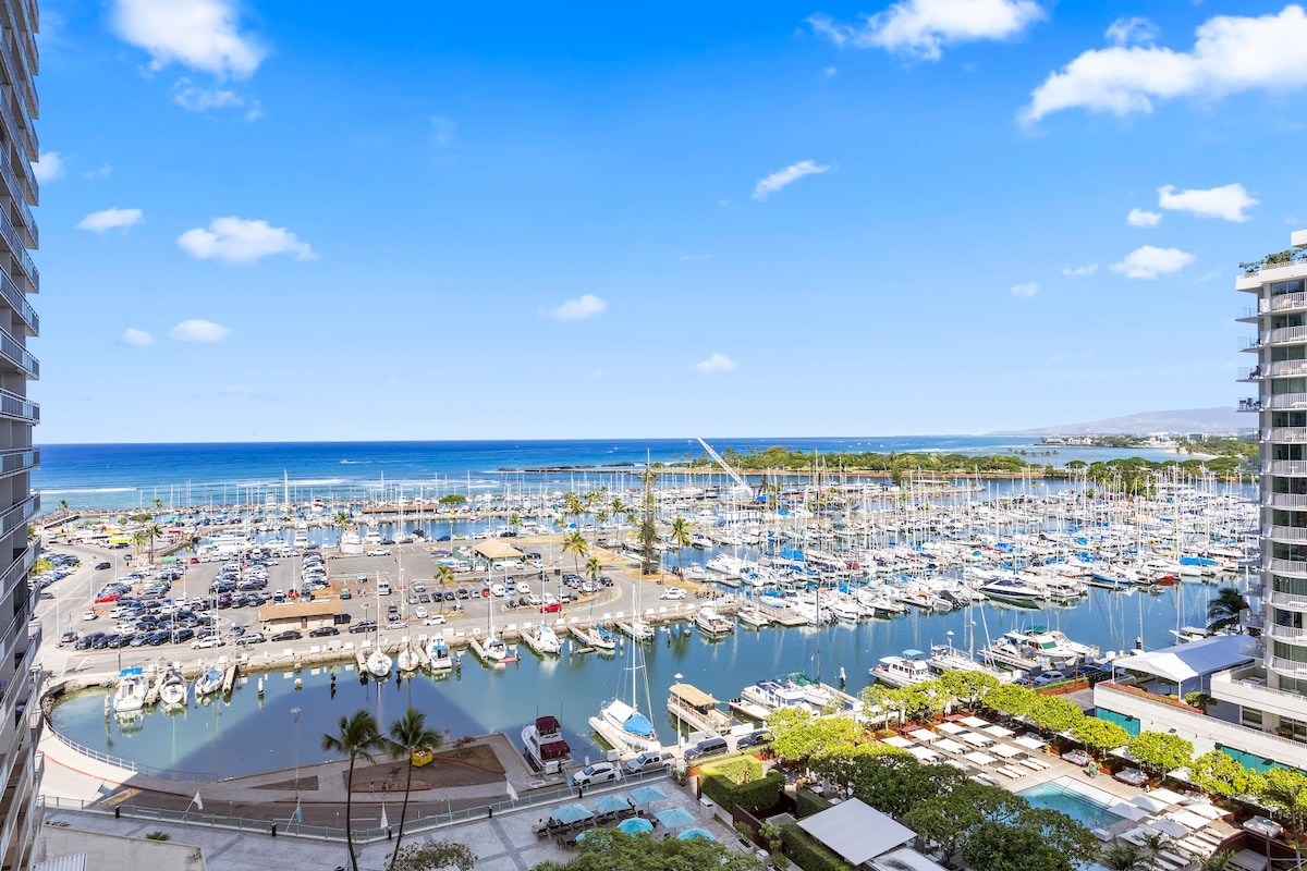 11F-Stunning Ocean View Condo-Ilikai Waikiki Beach