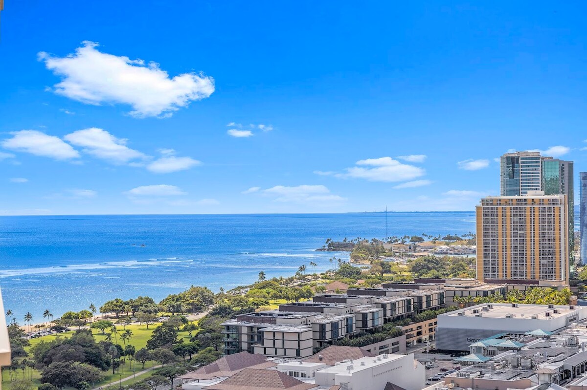 29F-Ala Moana Premium Double w/City & Ocean Views