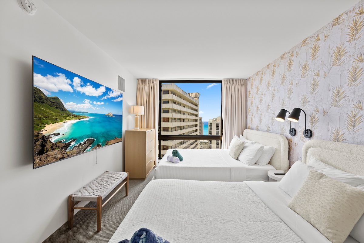 23F-Waikiki Gem-1BR w/Diamond Head & Ocean Views!