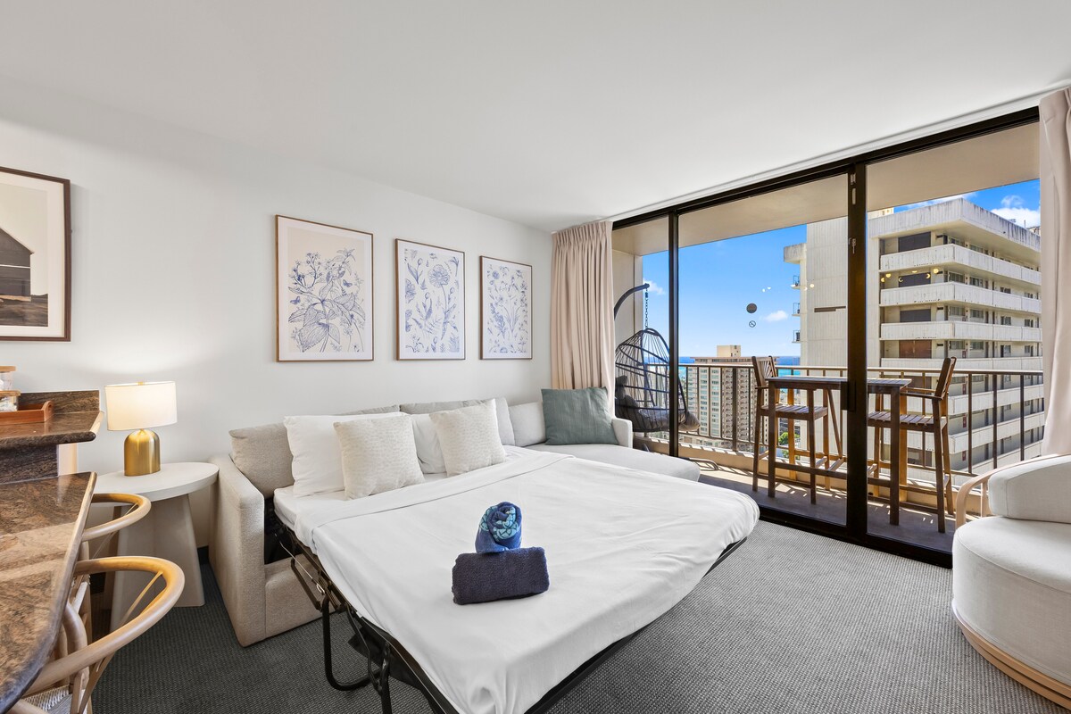 23F-Waikiki Gem-1BR w/Diamond Head & Ocean Views!