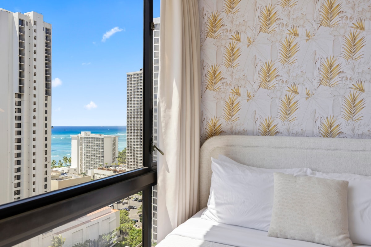 23F-Waikiki Gem-1BR w/Diamond Head & Ocean Views!