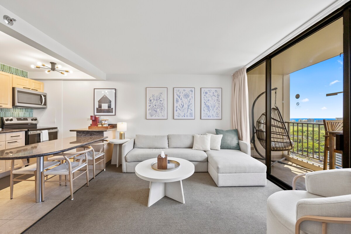 23F-Waikiki Gem-1BR w/Diamond Head & Ocean Views!