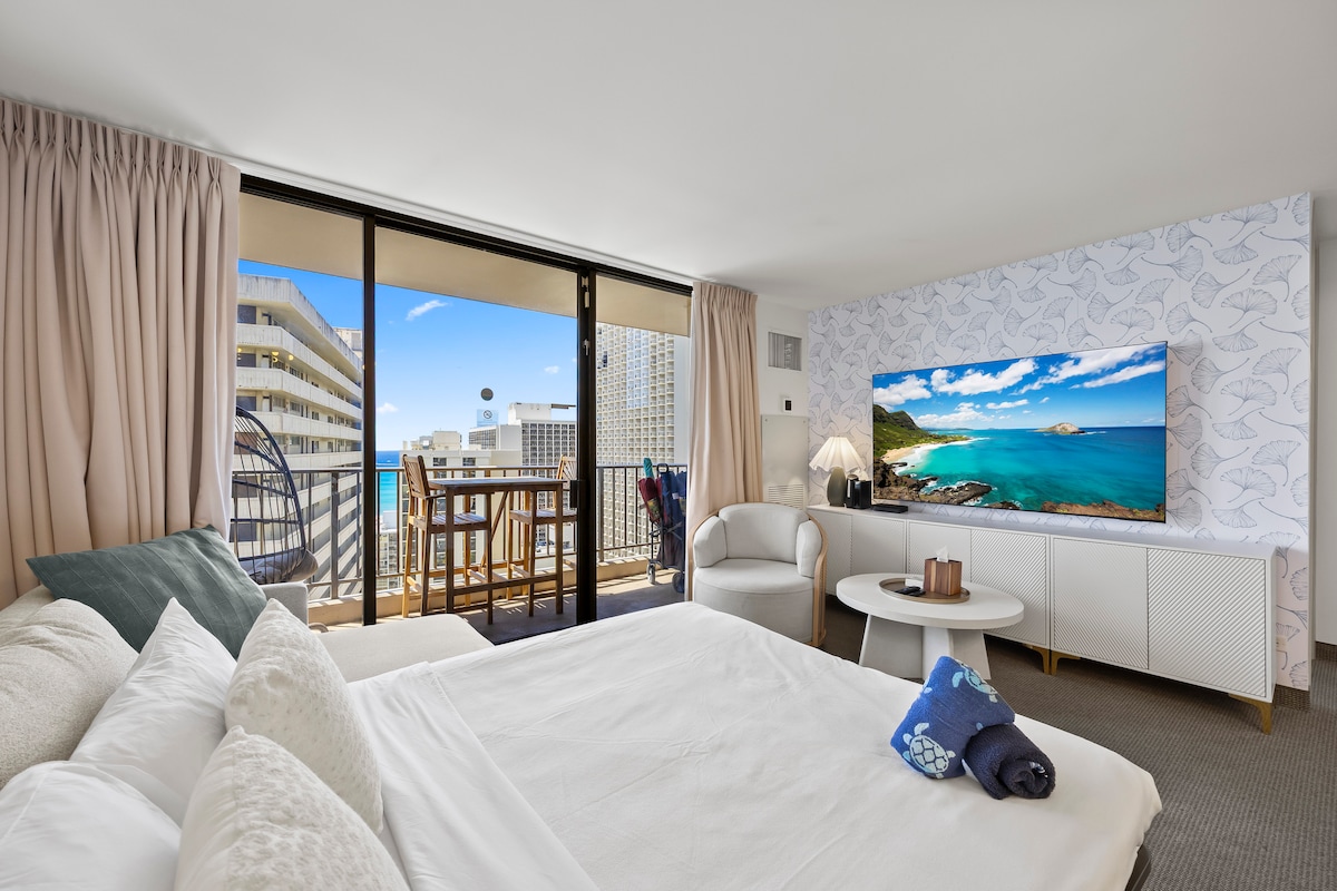 23F-Waikiki Gem-1BR w/Diamond Head & Ocean Views!