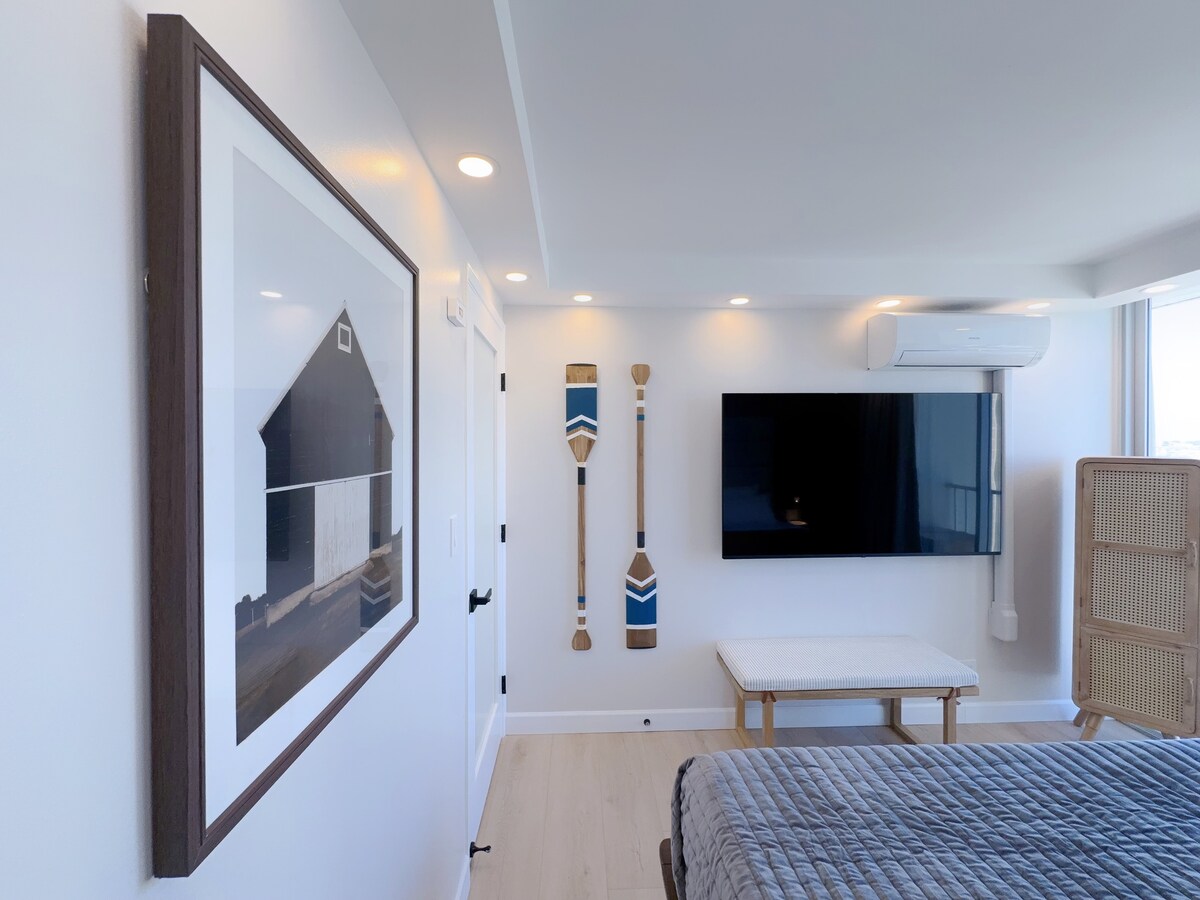 28F-Upscale Ocean View 1BR-3min Walk to Beach!