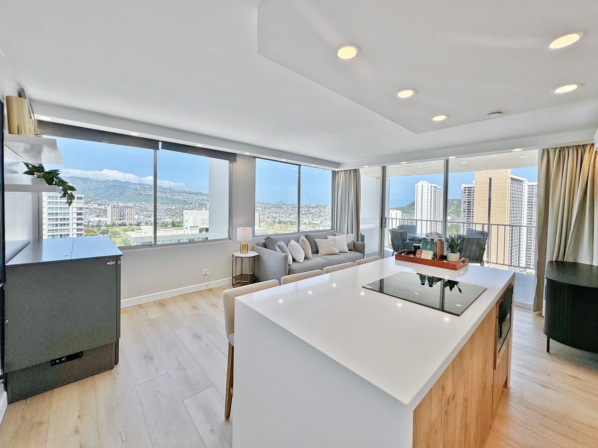 28F-Upscale Ocean View 1BR-3min Walk to Beach!