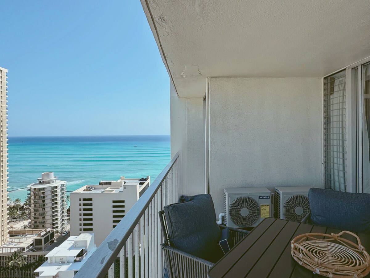 28F-Upscale Ocean View 1BR-3min Walk to Beach!