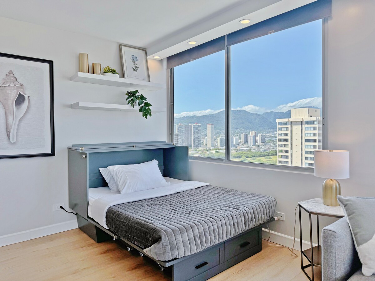 28F-Upscale Ocean View 1BR-3min Walk to Beach!