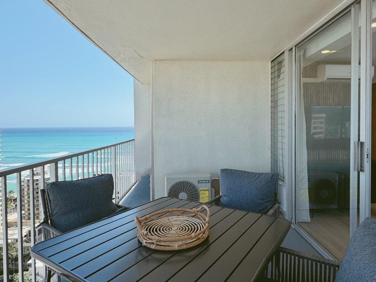 28F-Upscale Ocean View 1BR-3min Walk to Beach!