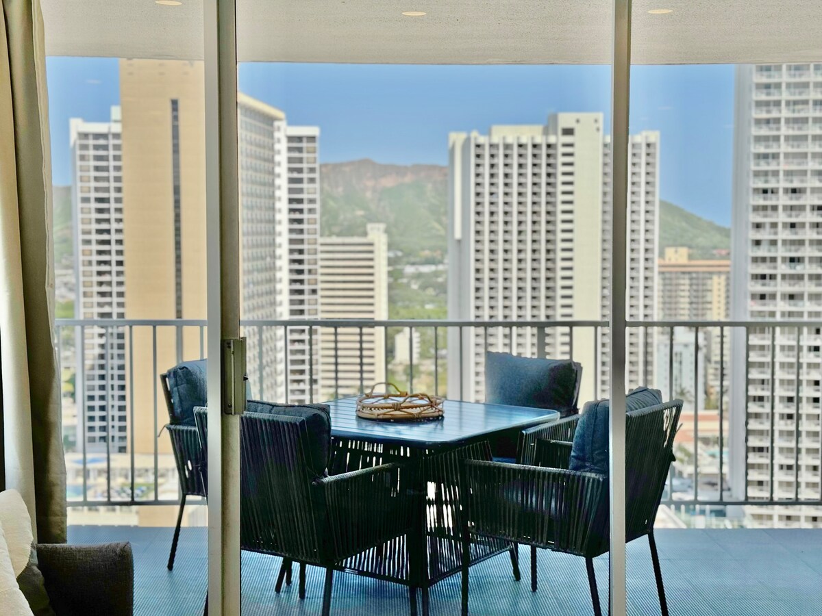 28F-Upscale Ocean View 1BR-3min Walk to Beach!