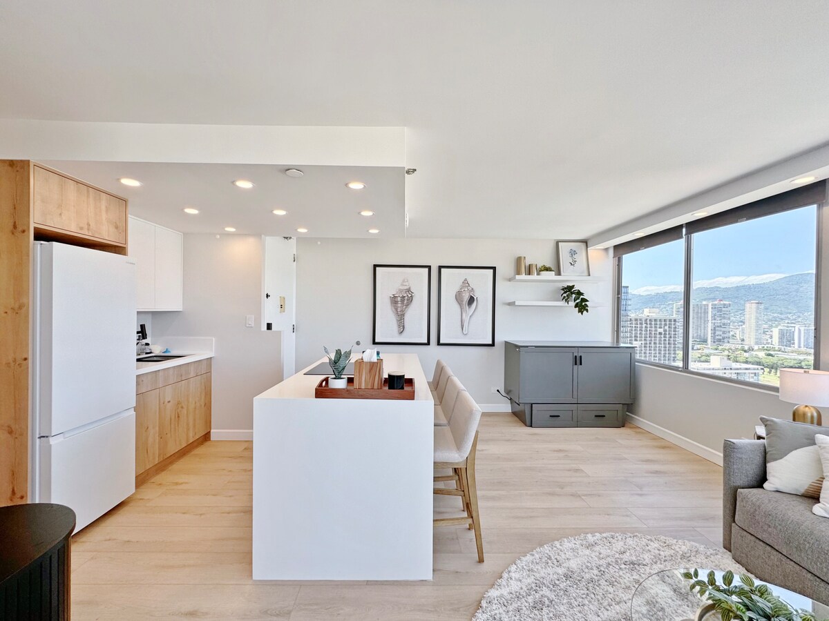 28F-Upscale Ocean View 1BR-3min Walk to Beach!