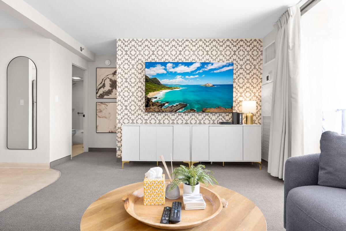 21F-Beautiful Diamond Head View-1BR w/Free Parking