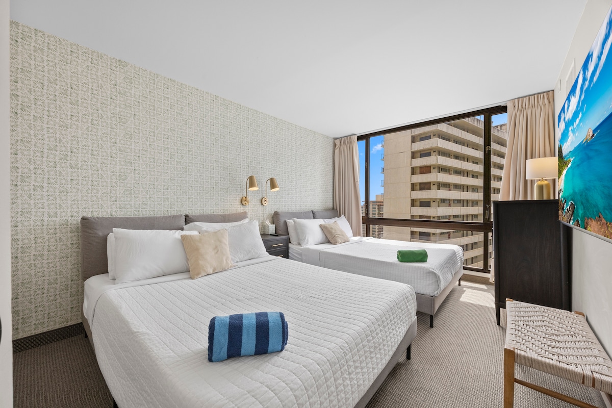 21F-Beautiful Diamond Head View-1BR w/Free Parking