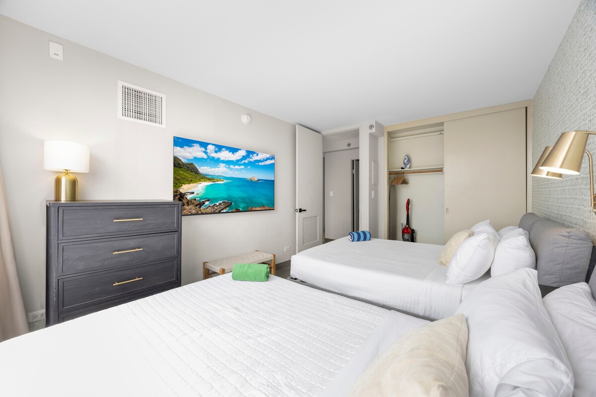 21F-Beautiful Diamond Head View-1BR w/Free Parking