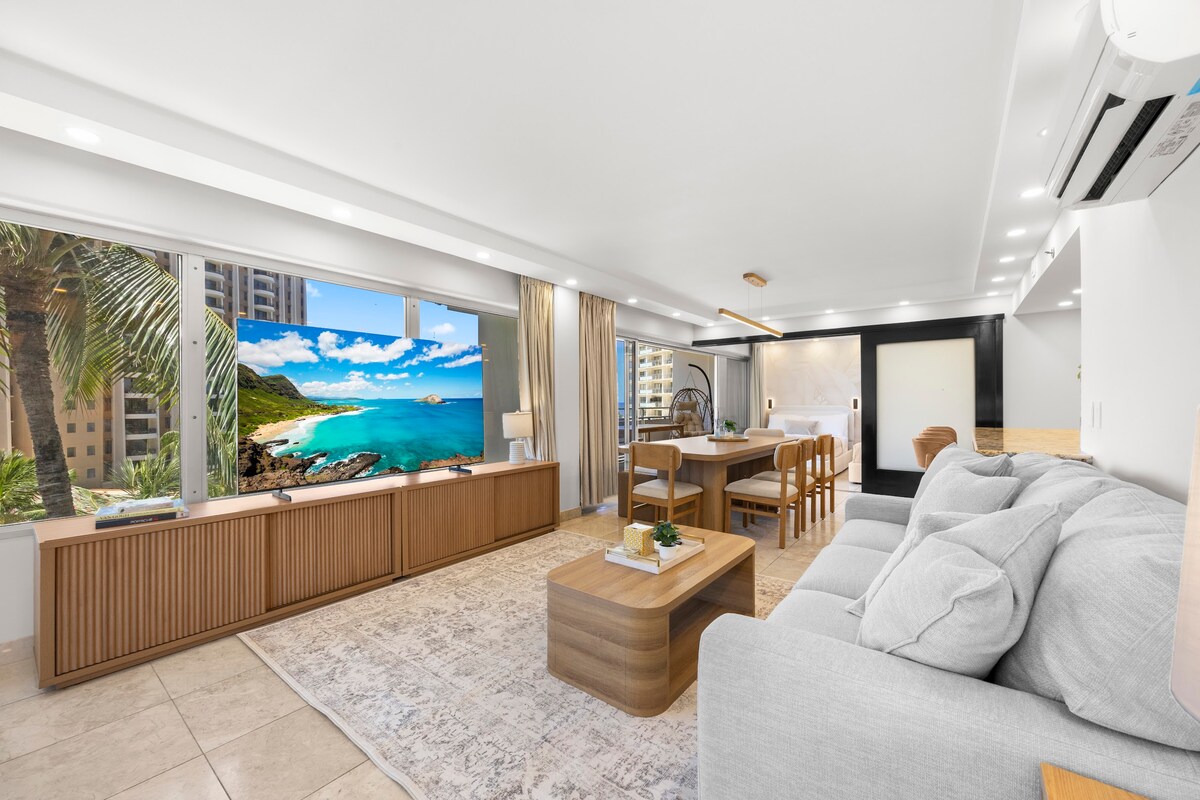 Beautiful Ilikai 2BR/2BTH Corner Suite-Waikiki
