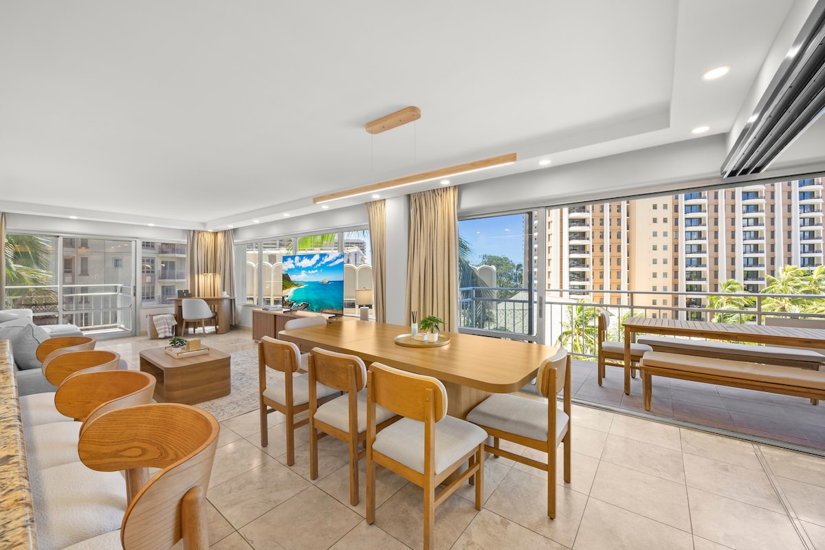 Beautiful Ilikai 2BR/2BTH Corner Suite-Waikiki