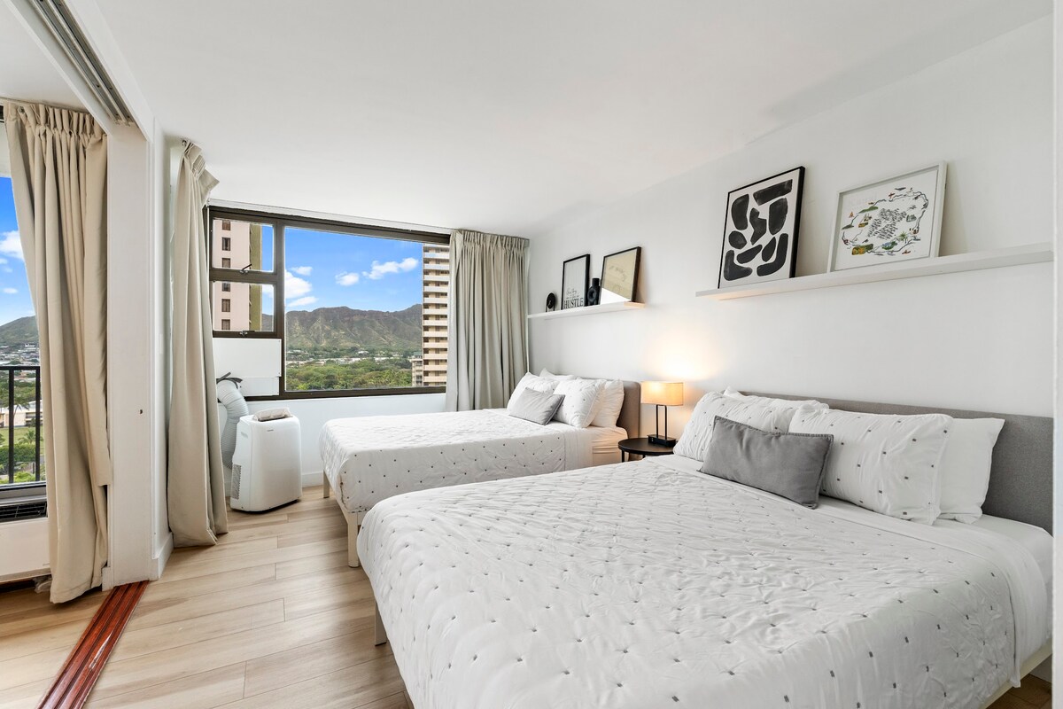 16F-Stunning Banyan DiamondHead View-1BR w/Parking