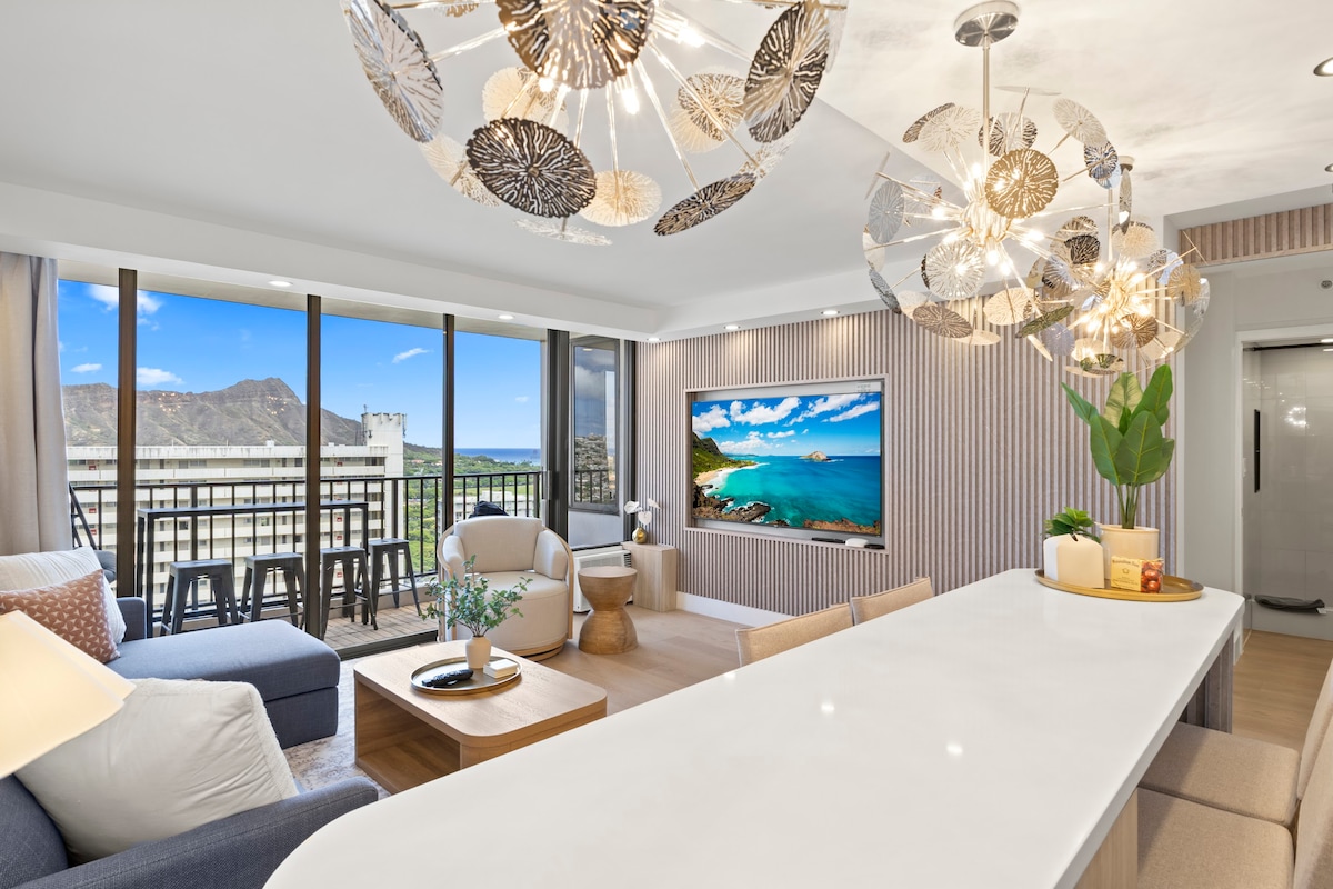 27F-Diamond Head & Ocean-View 1BR Condo w/Parking