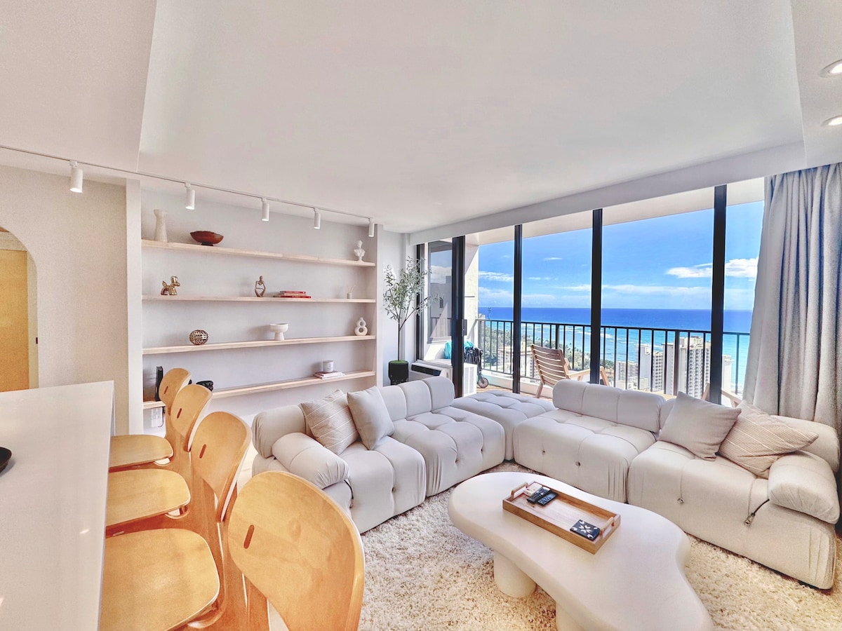 37F-Ultra Upscale Ocean View-Modern 1BR W/Parking!