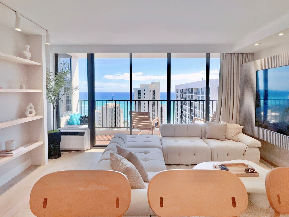 37F-Ultra Upscale Ocean View-Modern 1BR W/Parking!