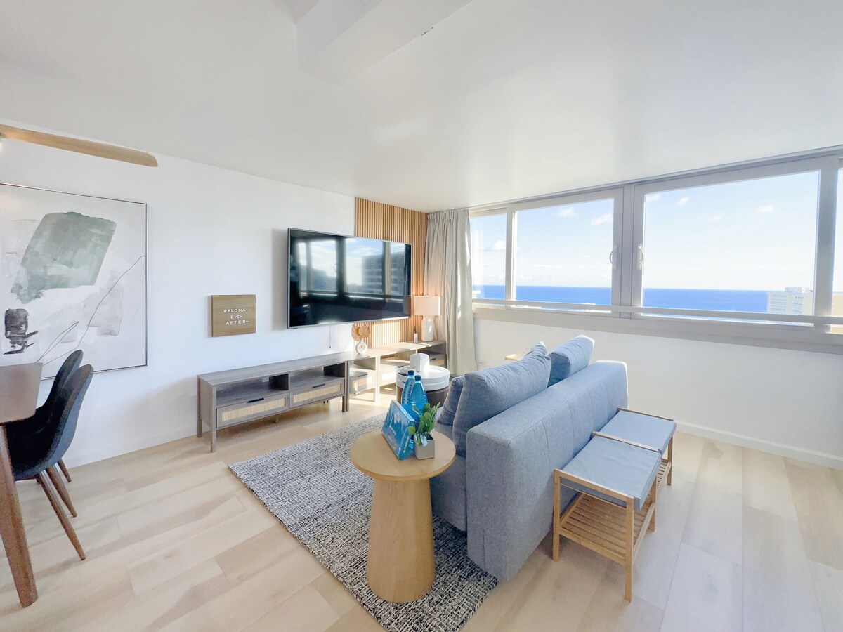 40F-High-FL Ocean View-1 Bedroom-Waikiki Beach!
