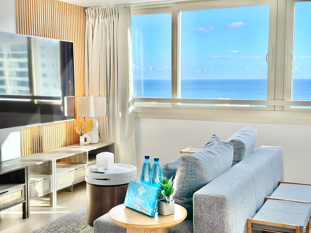 40F-High-FL Ocean View-1 Bedroom-Waikiki Beach!