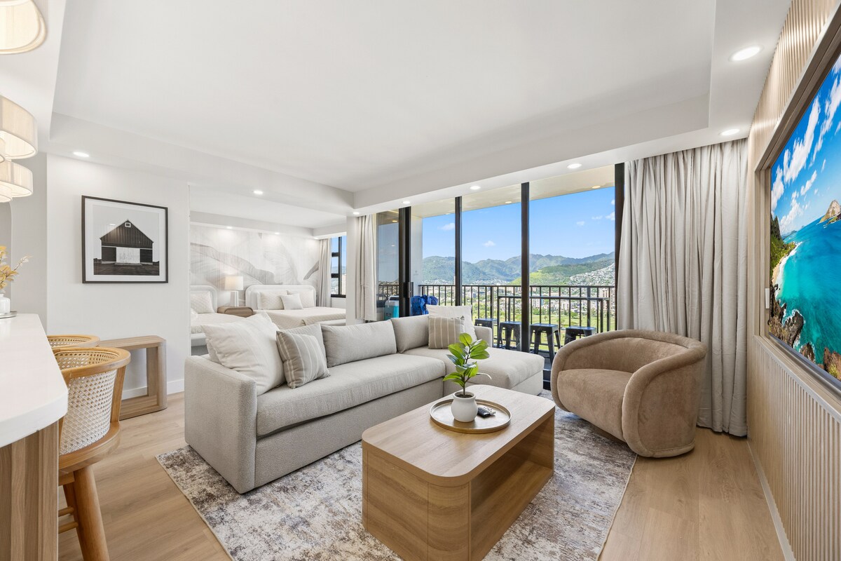 29F-Stunning Mountain View-Waikiki-1BR-w/Parking