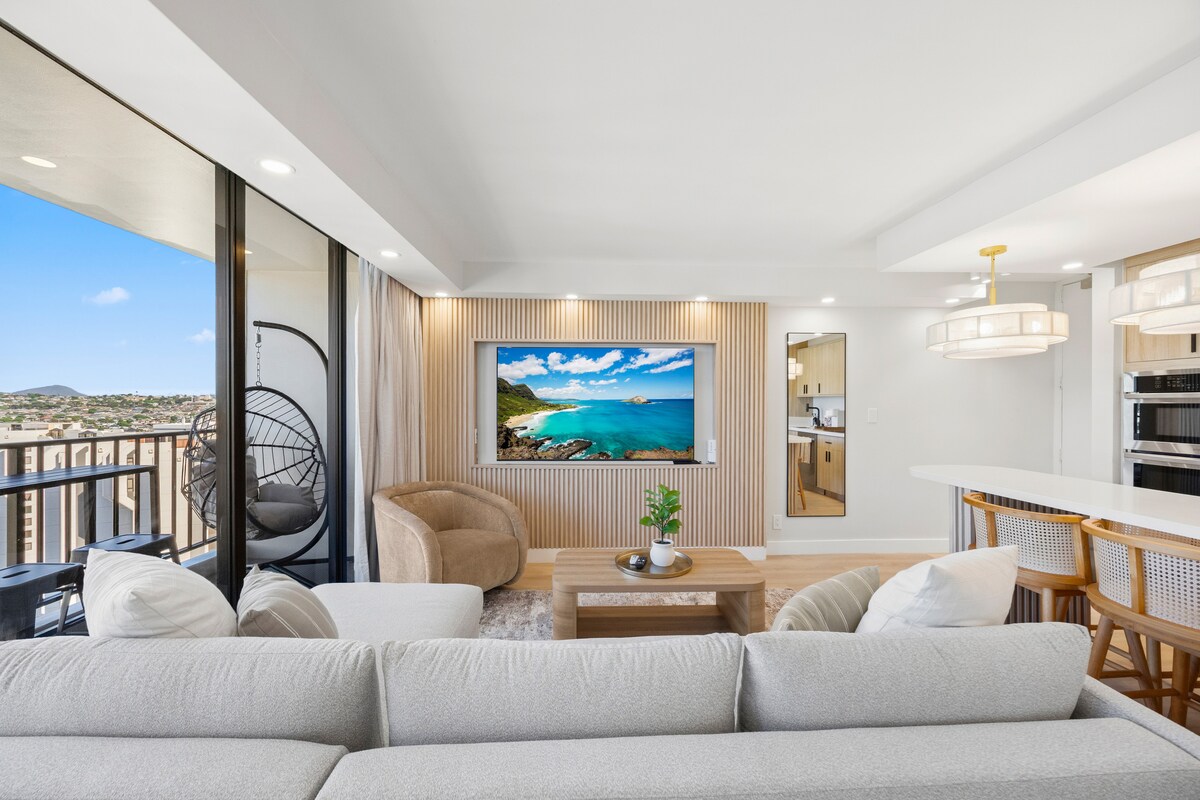 29F-Stunning Mountain View-Waikiki-1BR-w/Parking