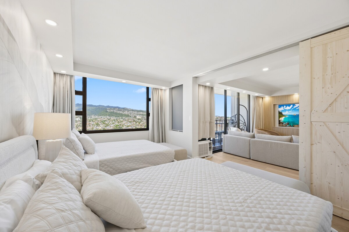 29F-Stunning Mountain View-Waikiki-1BR-w/Parking