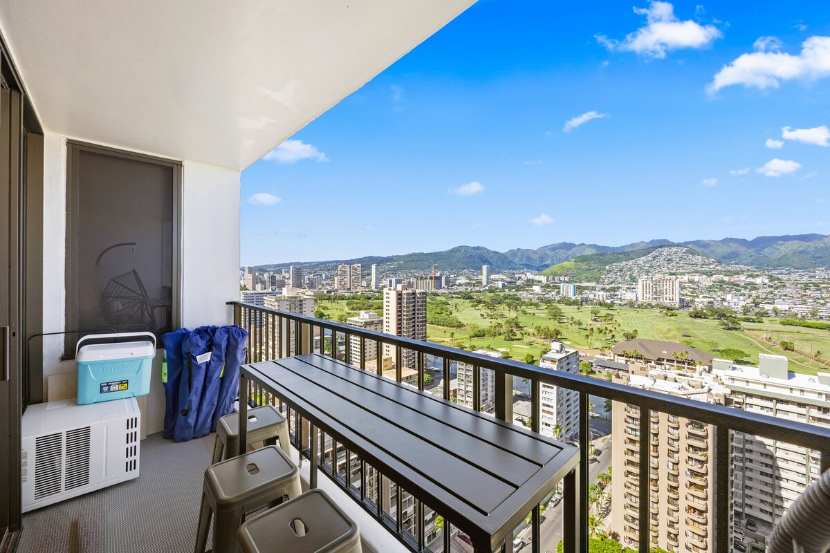 29F-Stunning Mountain View-Waikiki-1BR-w/Parking