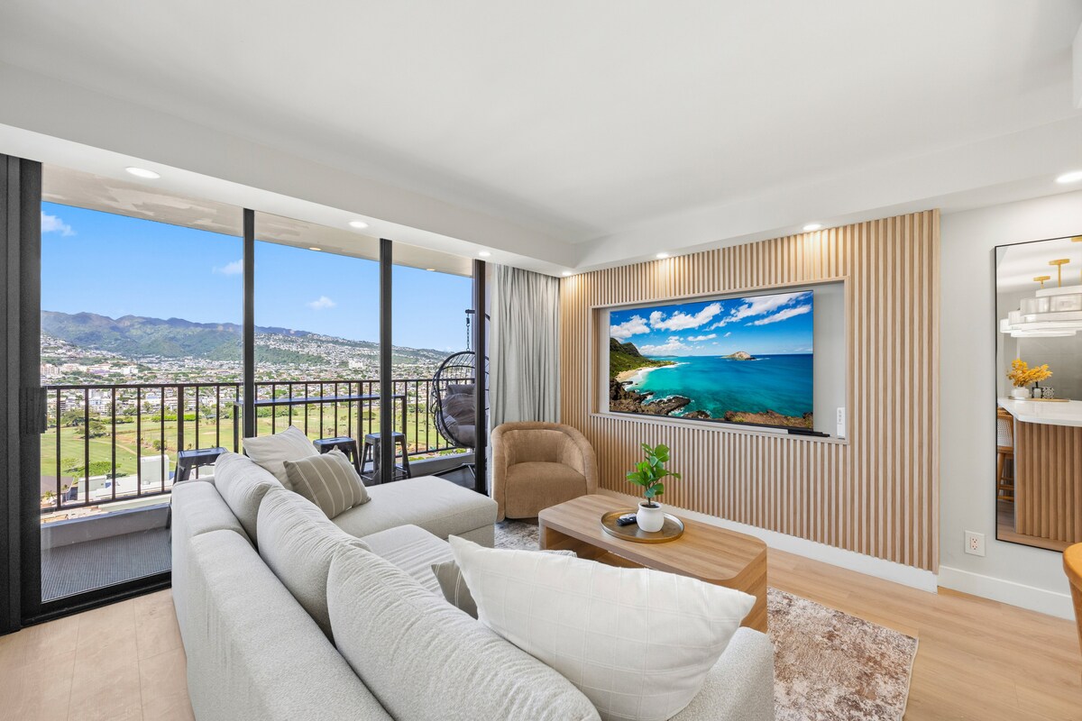 29F-Stunning Mountain View-Waikiki-1BR-w/Parking