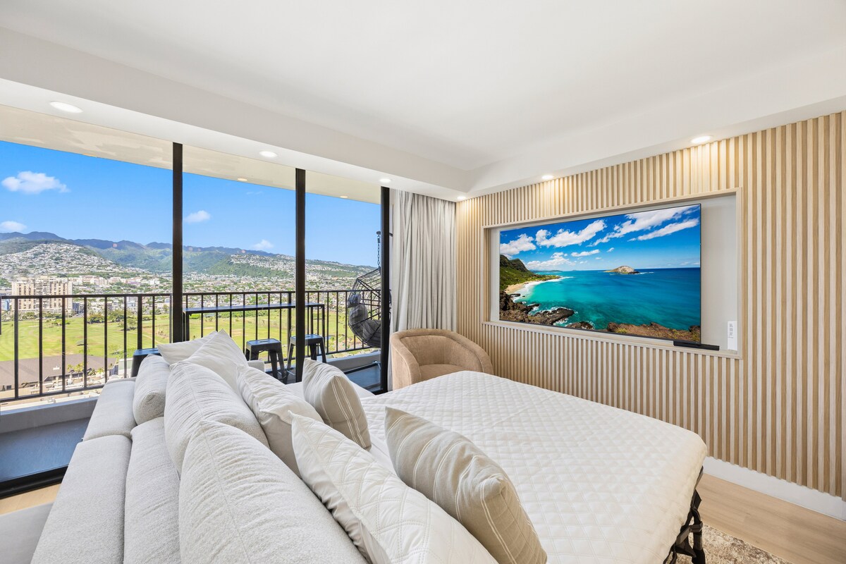 29F-Stunning Mountain View-Waikiki-1BR-w/Parking