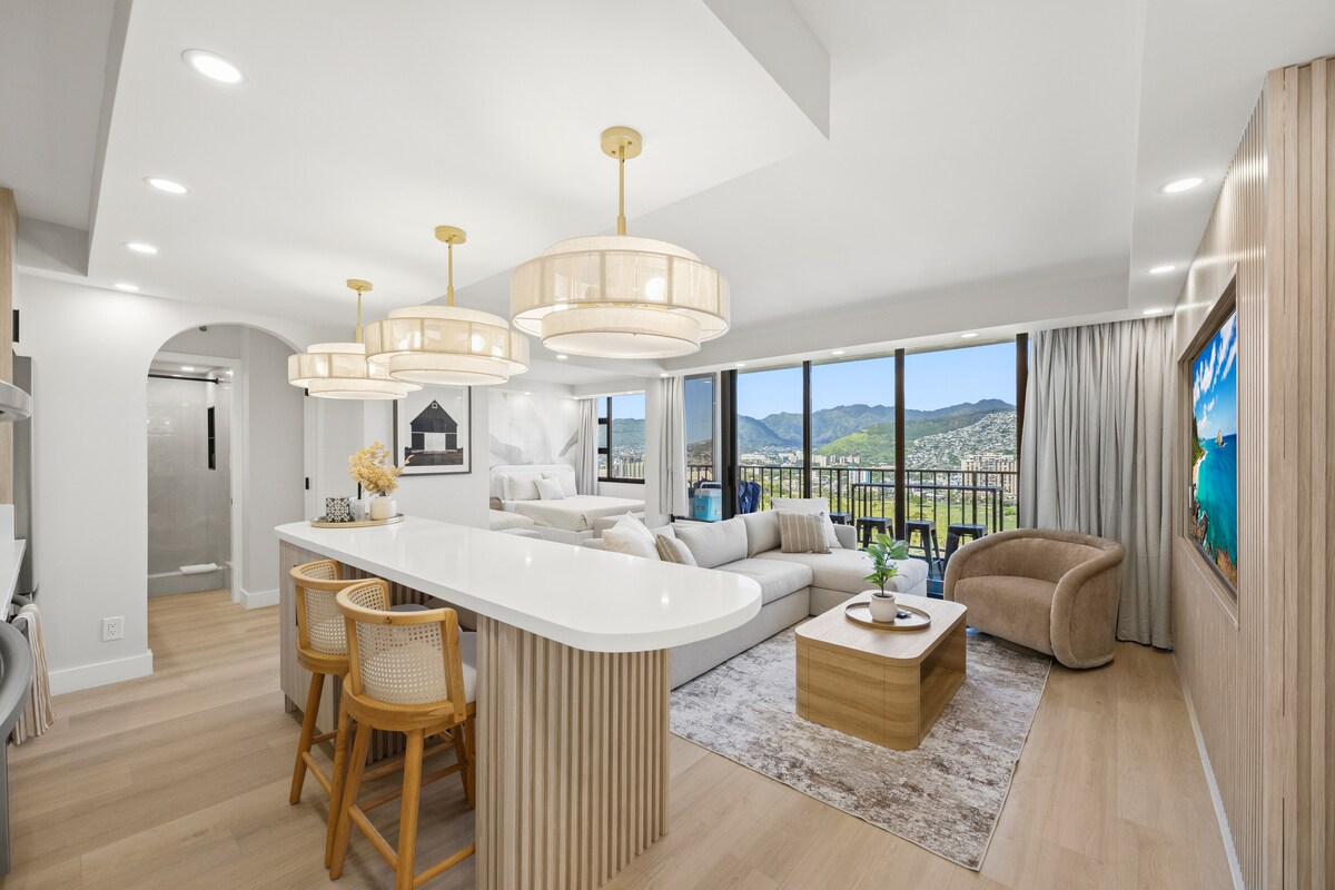 29F-Stunning Mountain View-Waikiki-1BR-w/Parking