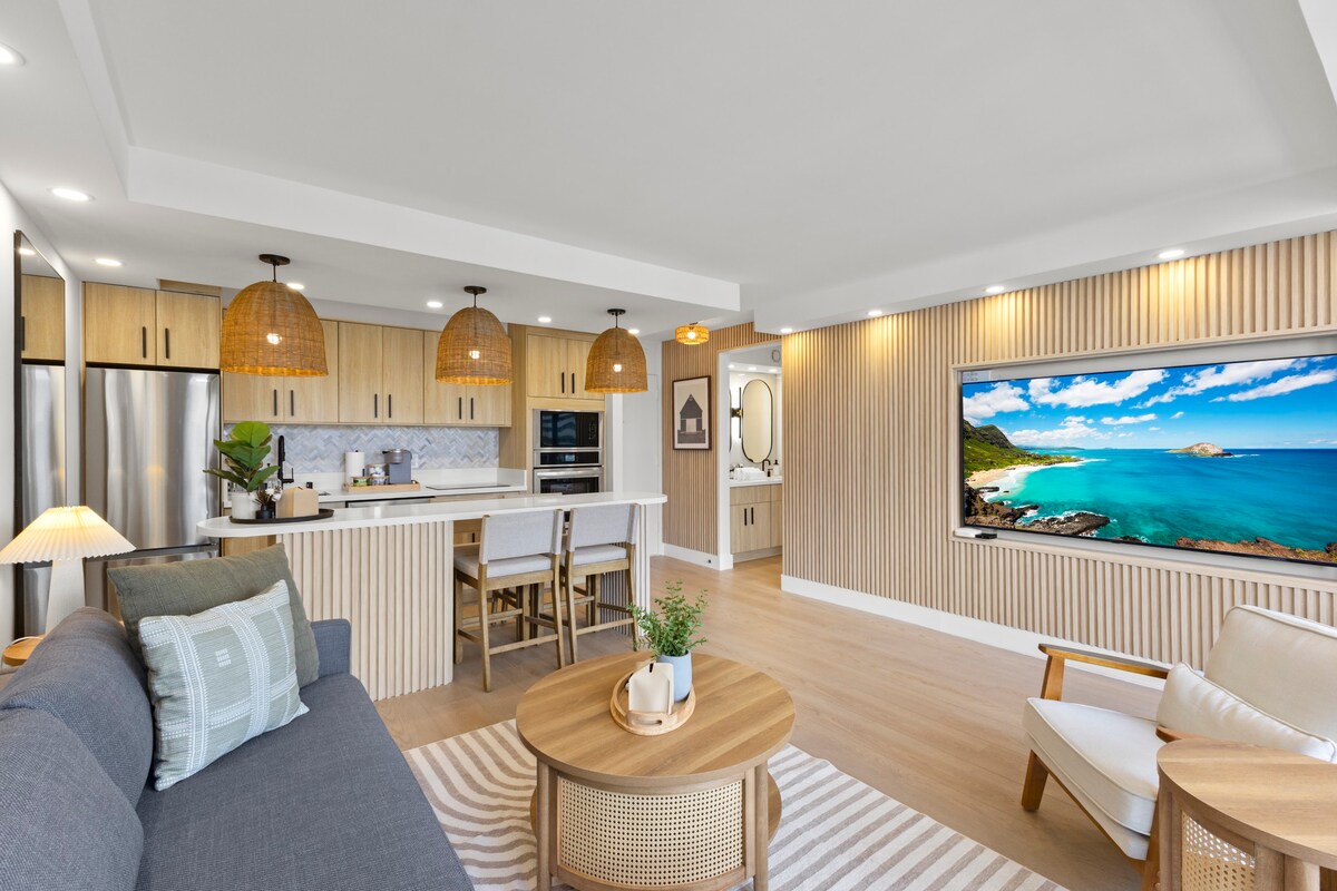 16FL-Upscale Chic Waikiki Banyan 1BR-Free Parking