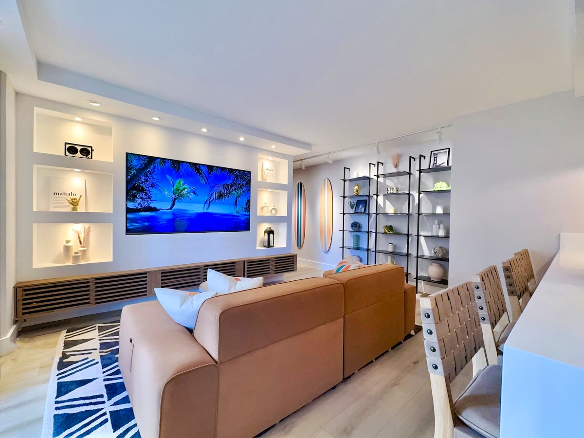 Ultra Modern-Waikiki Beach-Rare 2BR/2BTH/Parking!