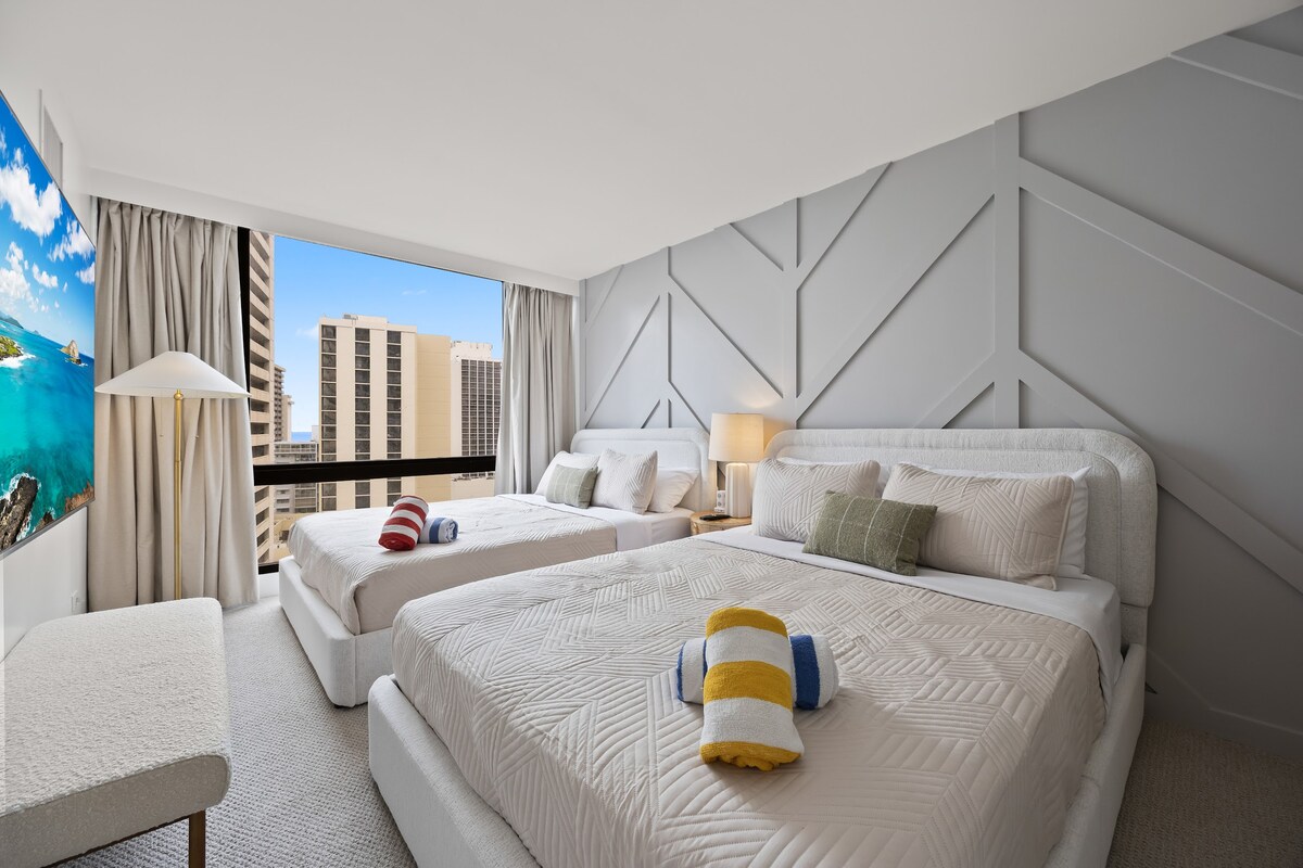 15F-Beautiful Escape-1BR Condo-w/Parking|Pool|Gym