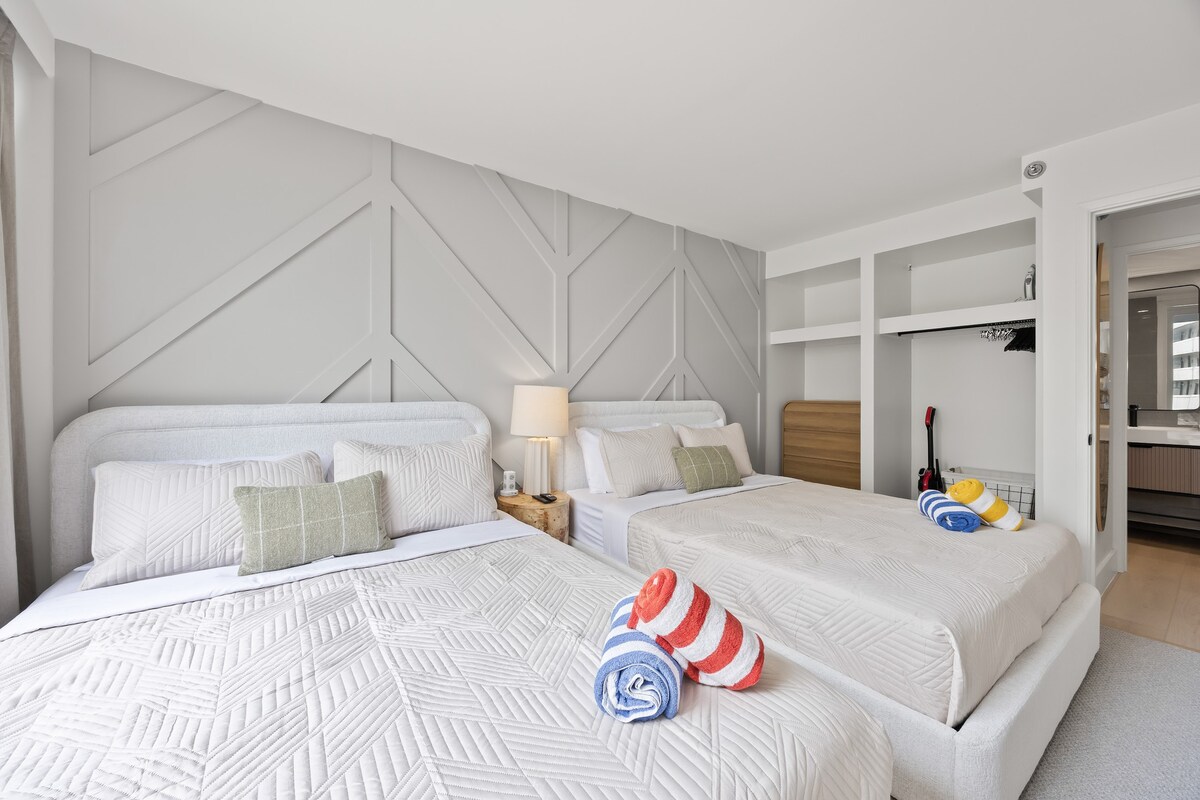 15F-Beautiful Escape-1BR Condo-w/Parking|Pool|Gym
